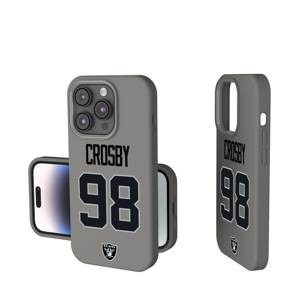 Maxx Crosby Las Vegas Raiders 98 Ready iPhone Soft Touch Phone Case