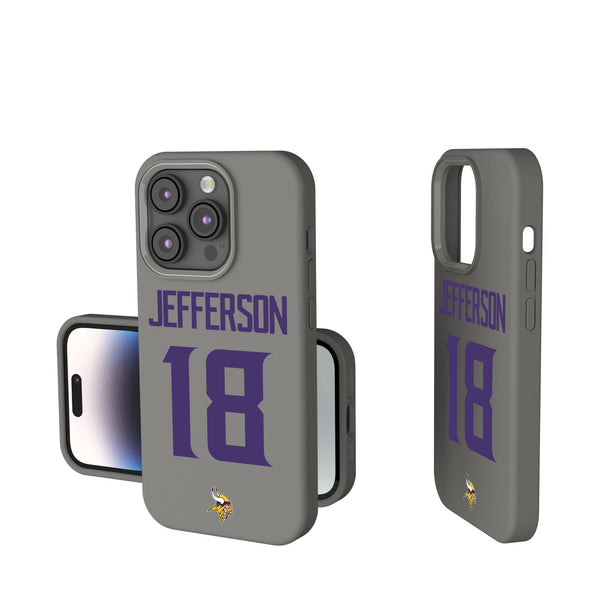 Justin Jefferson Minnesota Vikings 18 Ready iPhone Soft Touch Phone Case