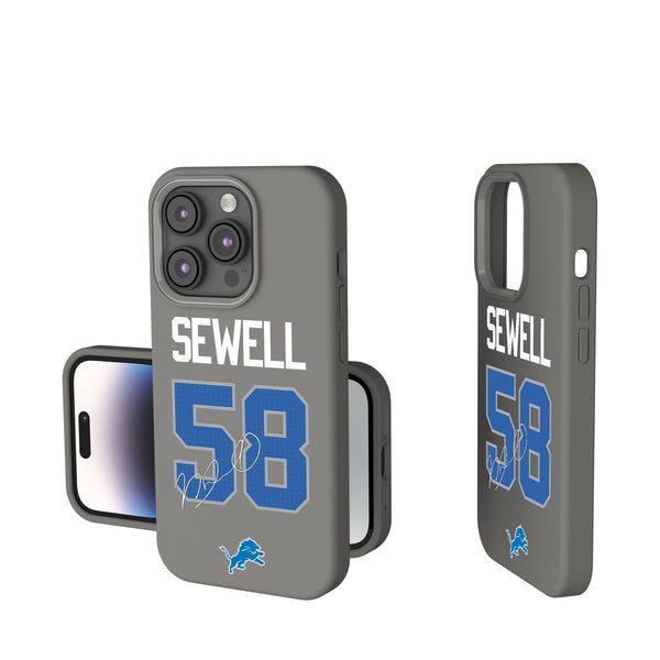Penei Sewell Detroit Lions 58 Ready iPhone Soft Touch Phone Case