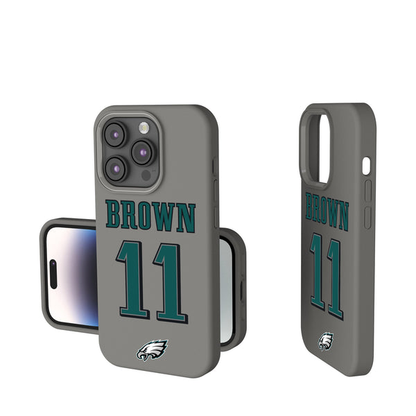 A.J. Brown Philadelphia Eagles 11 Ready iPhone Soft Touch Phone Case