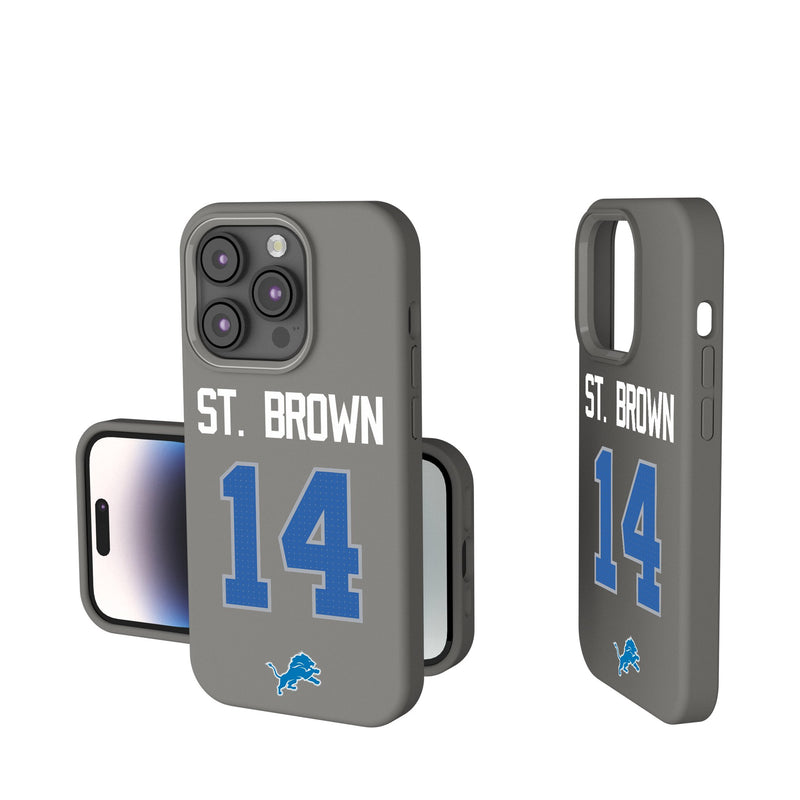 Amon-Ra St. Brown Detroit Lions 14 Ready iPhone Soft Touch Phone Case