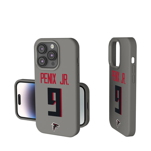 Michael Penix Jr. Atlanta Falcons 9 Game Tactic iPhone Soft Touch Phone Case for Apple iPhone