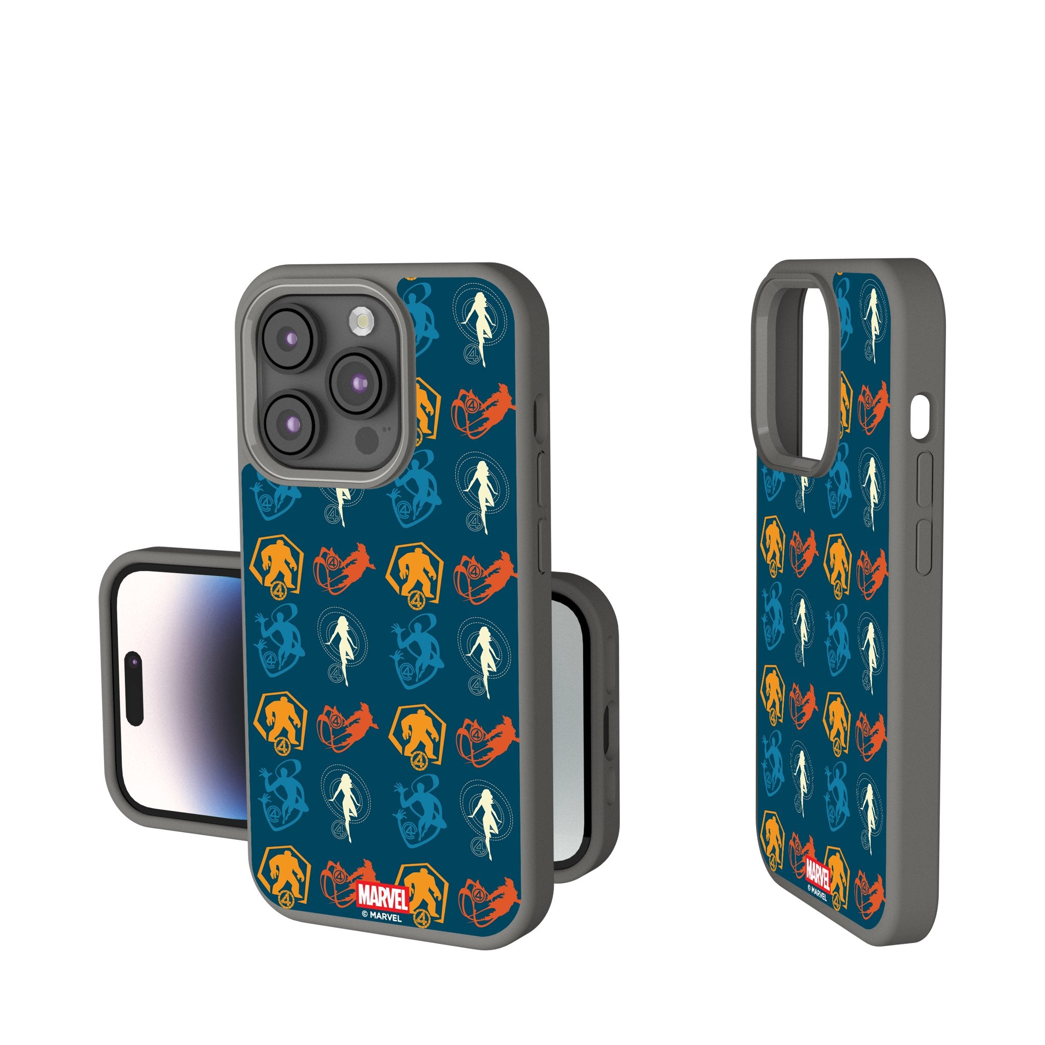 Marvel Fantastic Four Pattern 2 iPhone Soft Touch Phone Case for Apple iPhone