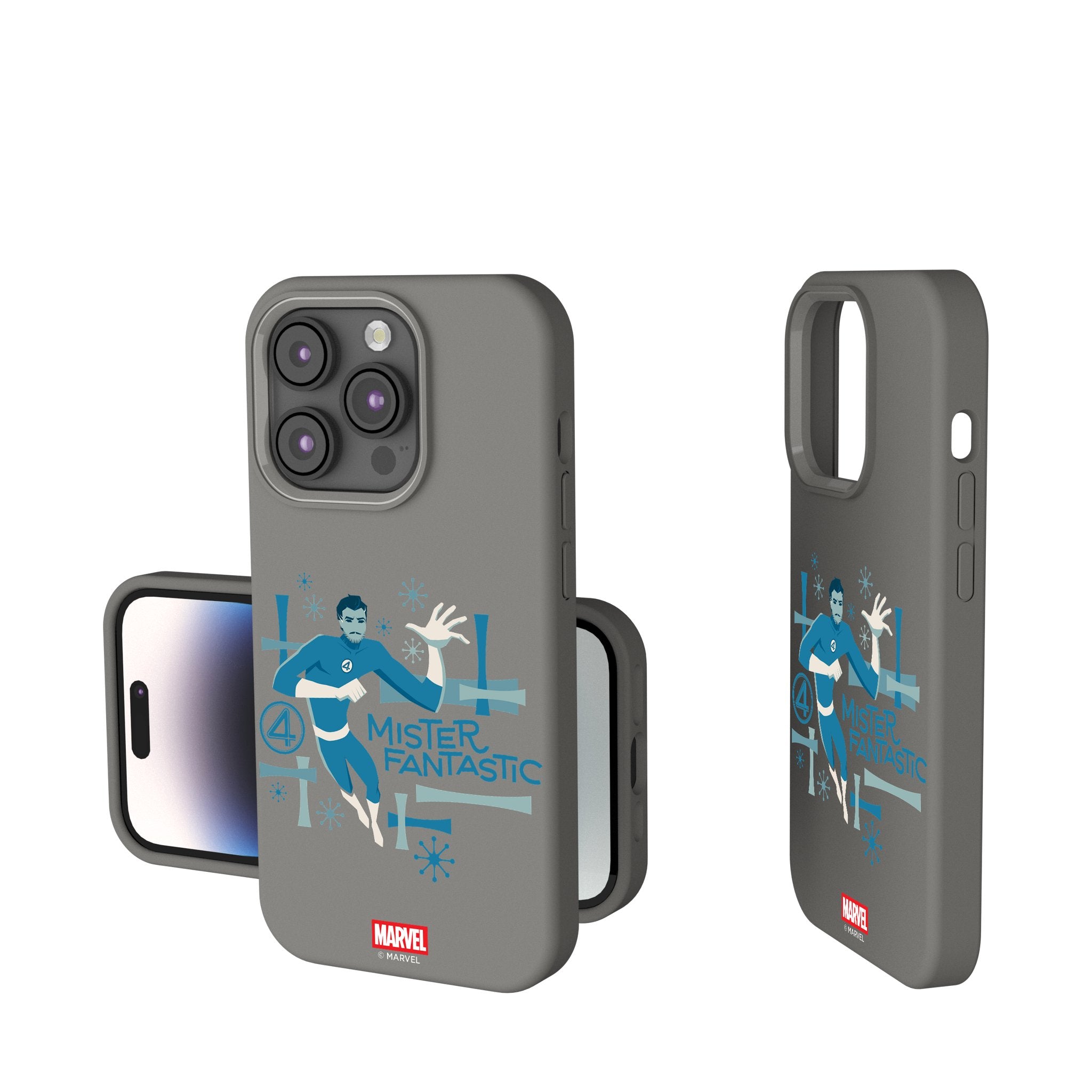 Marvel Mister Fantastic Badge iPhone Soft Touch Phone Case for Apple iPhone