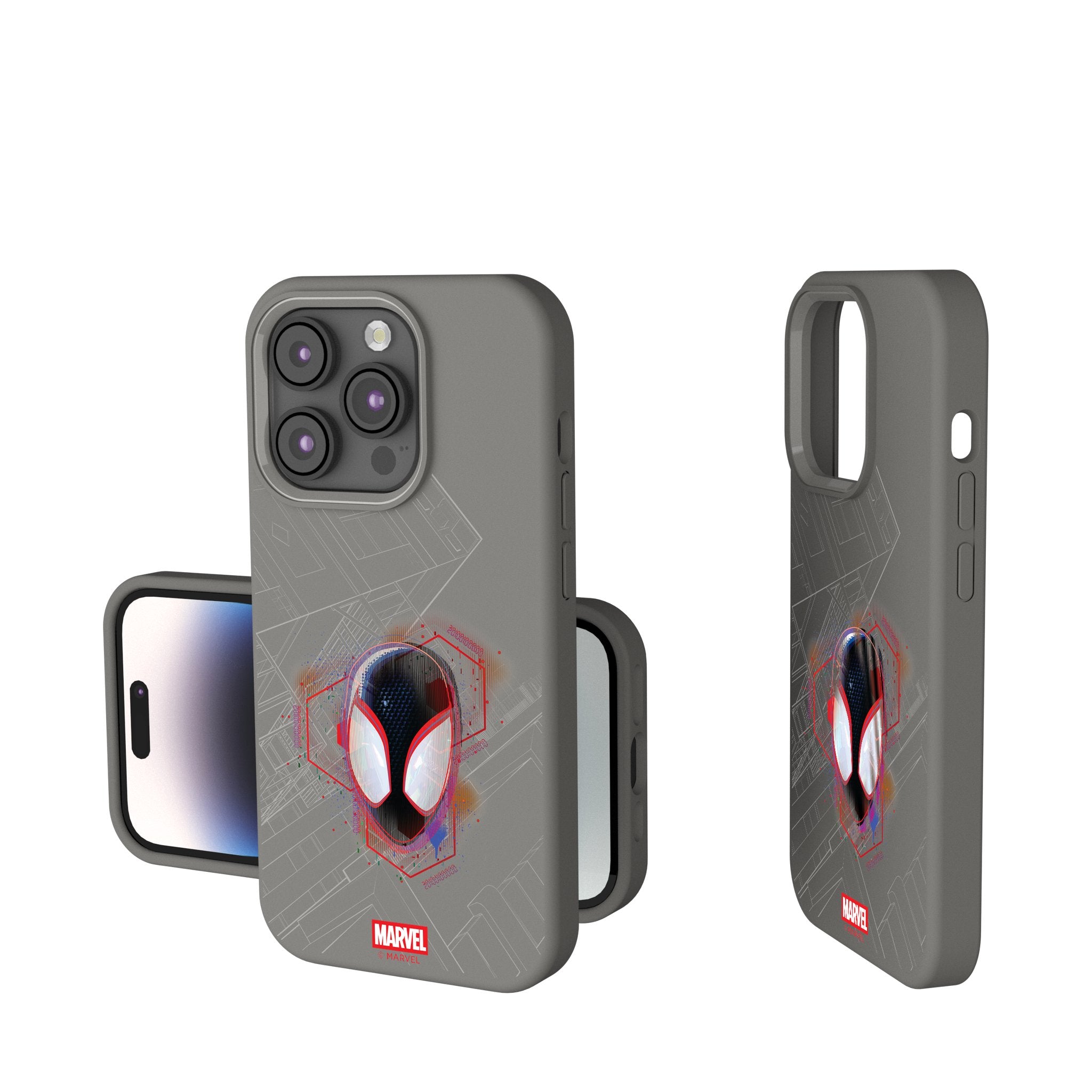 Marvel Miles Morales Badge iPhone Soft Touch Phone Case for Apple iPhone