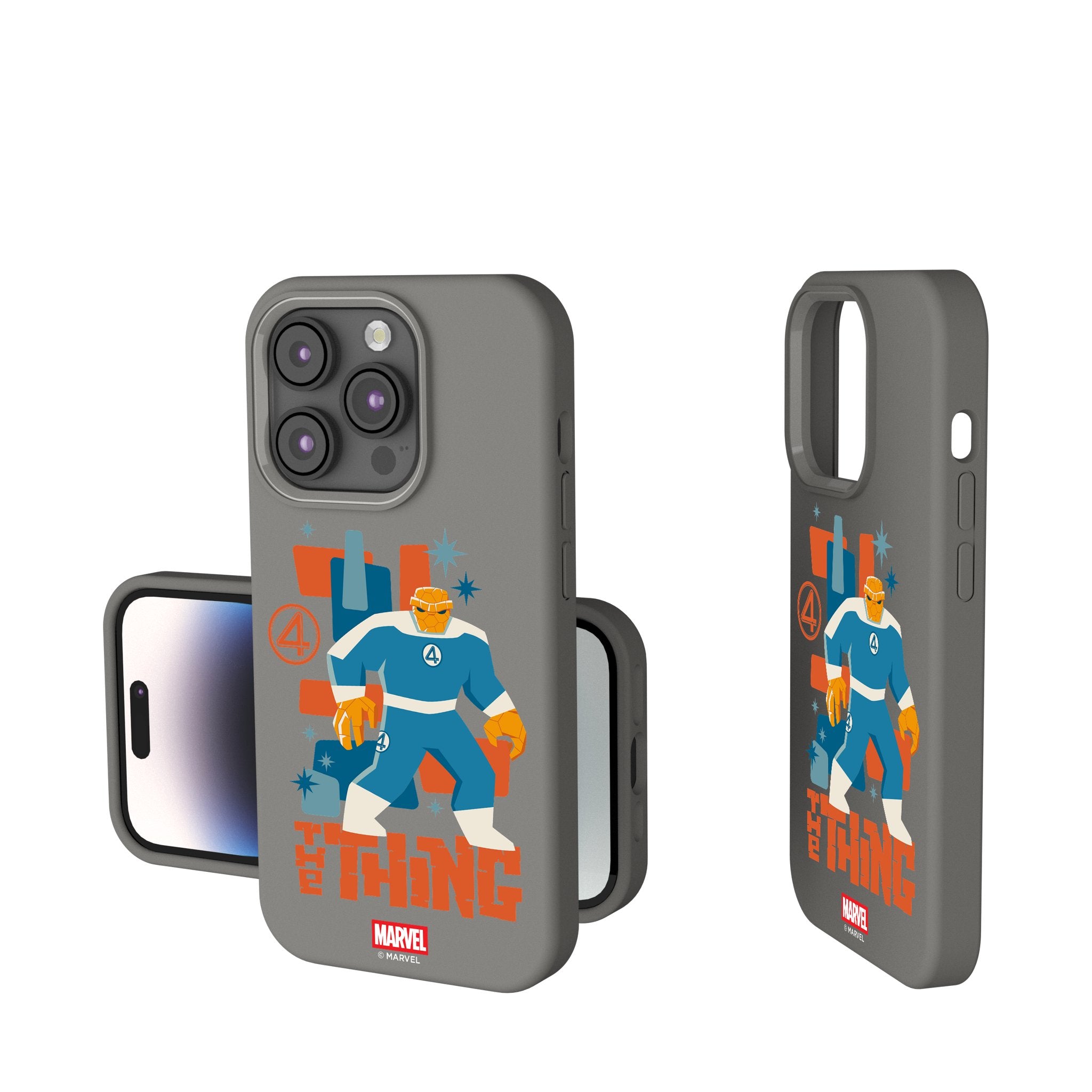Marvel The Thing Badge iPhone Soft Touch Phone Case for Apple iPhone