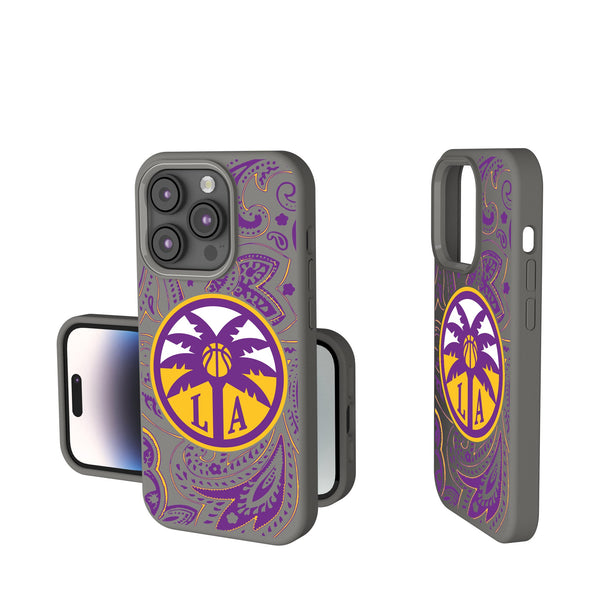 Los Angeles Sparks Paisley iPhone Soft Touch Phone Case