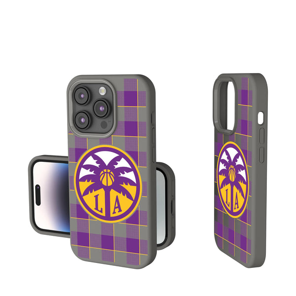 Los Angeles Sparks Plaid iPhone Soft Touch Phone Case