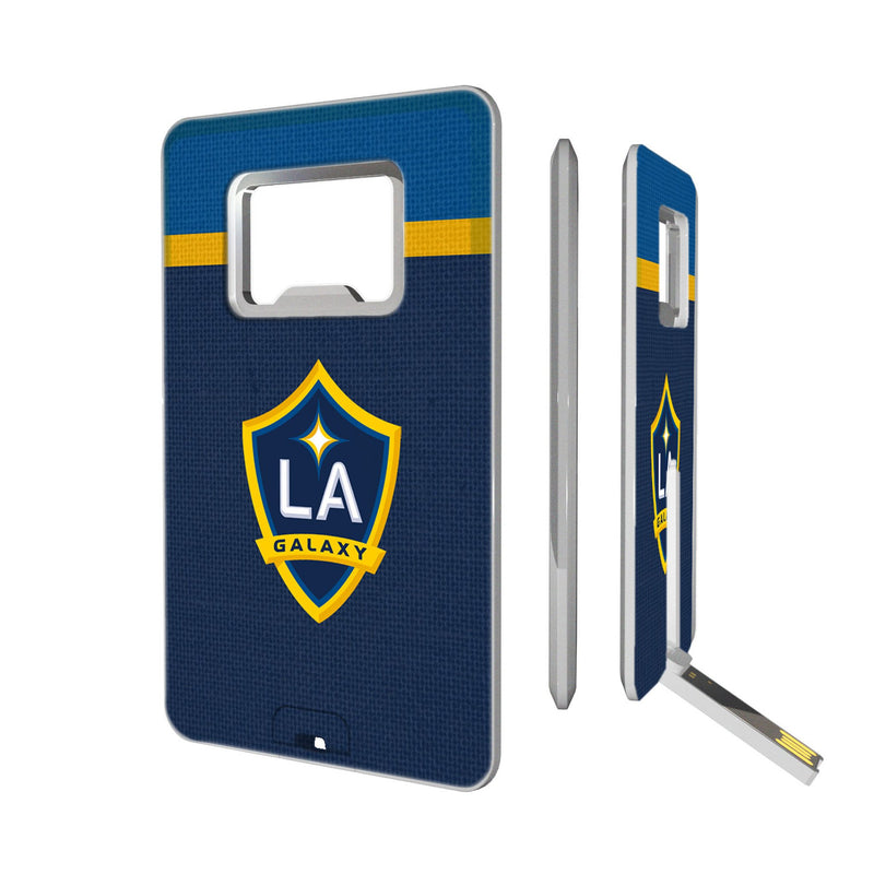 LA Galaxy  Stripe Credit Card USB Drive with Bottle Opener 32GB
