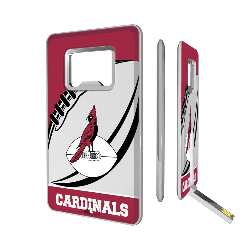 Chicago Cardinals 1947-1959 Historic Collection Passtime Credit Card USB Drive with Bottle Opener 32GB