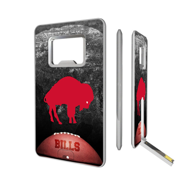 Buffalo Bills Historic Collection Legendary Credit Card USB Drive with Bottle Opener 32GB