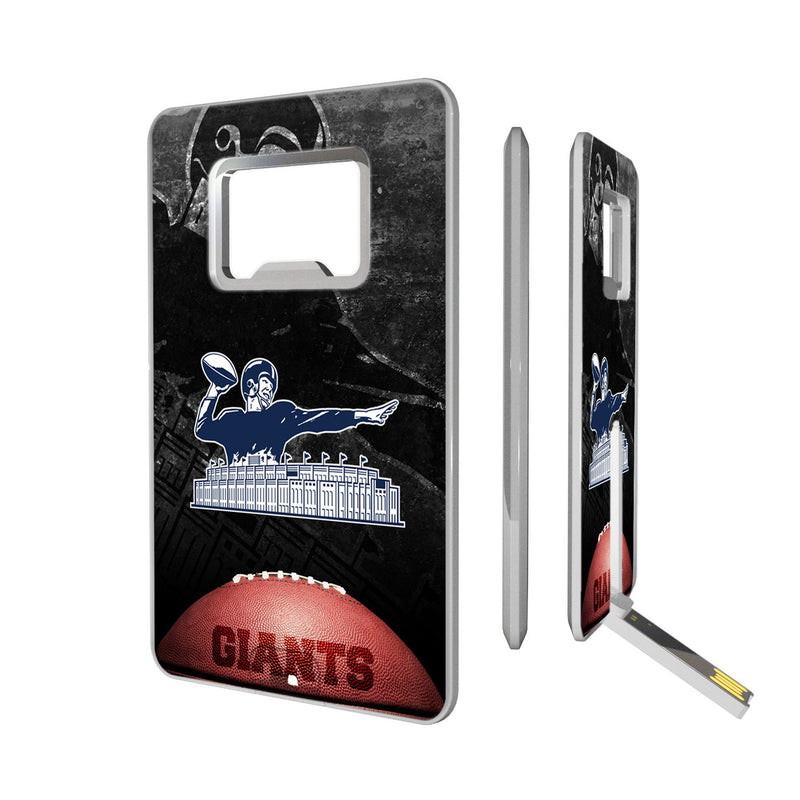 New York Giants 1960-1966 Historic Collection Legendary Credit Card USB Drive with Bottle Opener 32GB