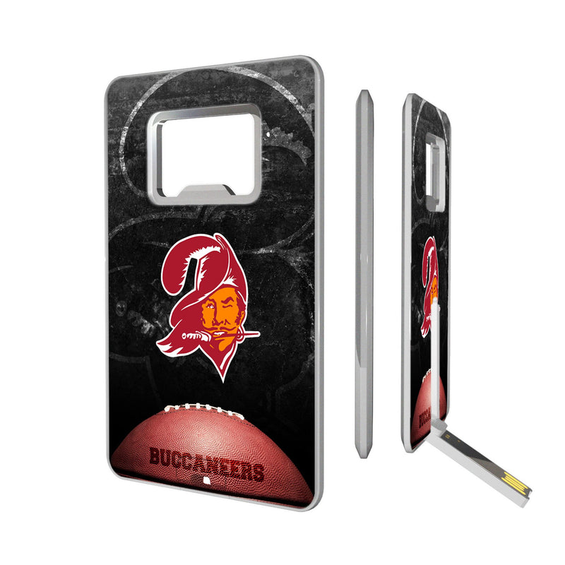 Tampa Bay Buccaneers Historic Collection Legendary Credit Card USB Drive with Bottle Opener 32GB