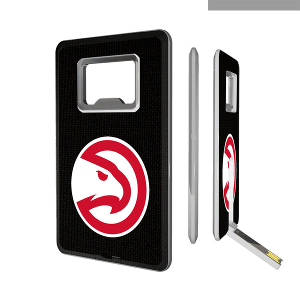 Atlanta Hawks Solid Credit Card USB Drive with Bottle Opener 32GB