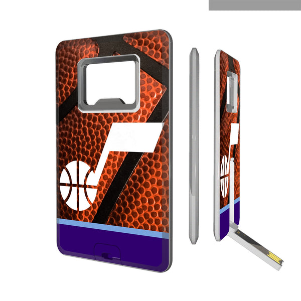 Utah Jazz Basketball Credit Card USB Drive with Bottle Opener 32GB