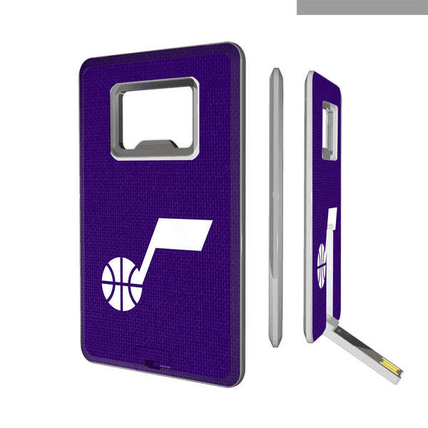 Utah Jazz Solid Credit Card USB Drive with Bottle Opener 32GB