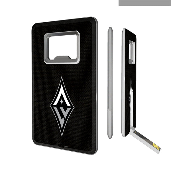 Las Vegas Aces Solid Credit Card USB Drive with Bottle Opener 32GB