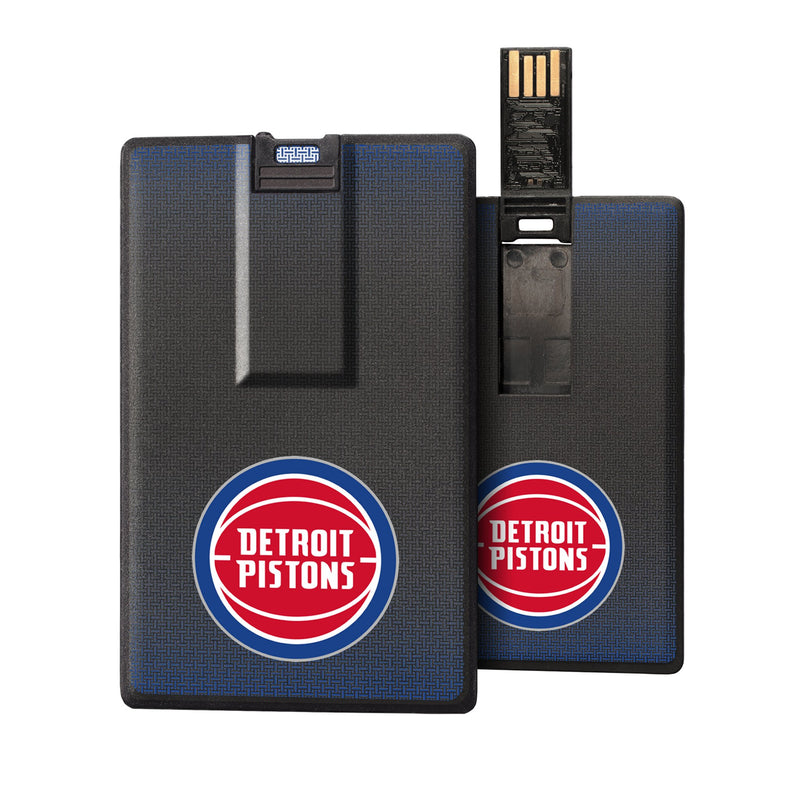 Detroit Pistons Linen Credit Card USB Drive 32GB