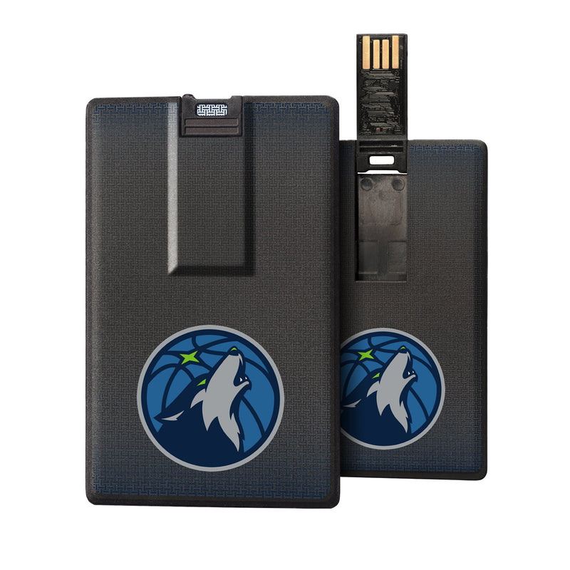 Minnesota Timberwolves Linen Credit Card USB Drive 32GB