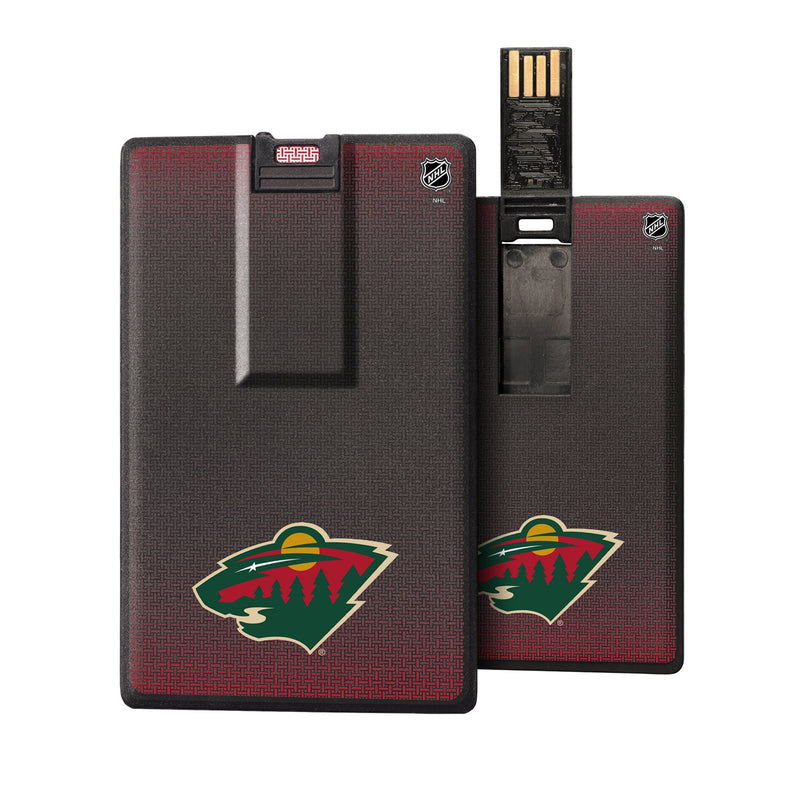 Minnesota Wild Linen Credit Card USB Drive 32GB