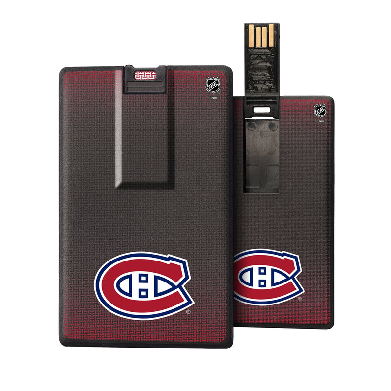 Montreal Canadiens Linen Credit Card USB Drive 32GB