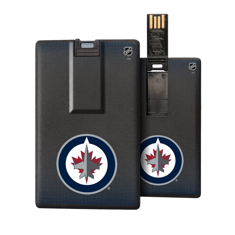 Winnipeg Jets Linen Credit Card USB Drive 32GB