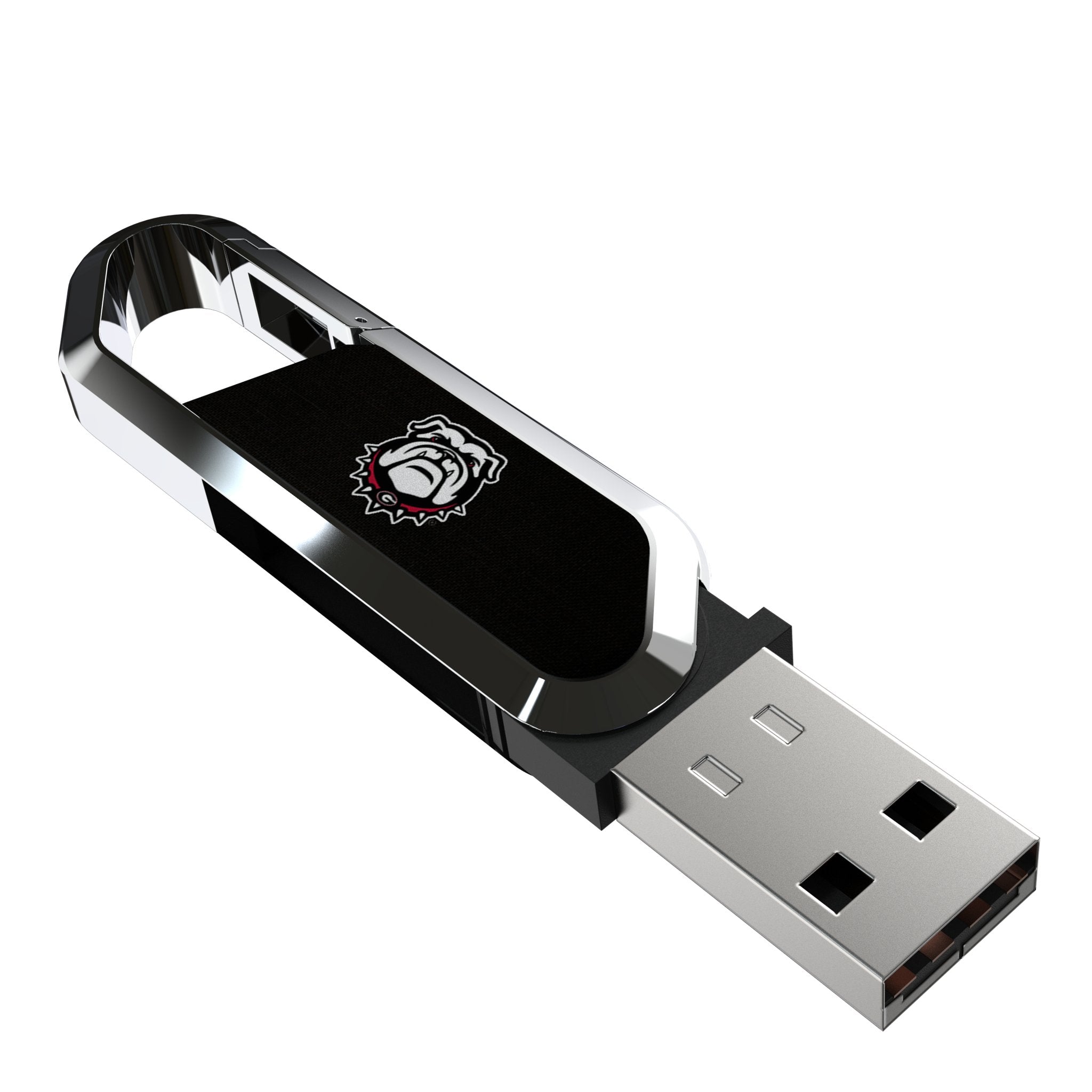 University of Georgia Bulldogs Uga Solid USB 64GB Clip Style Flash Drive