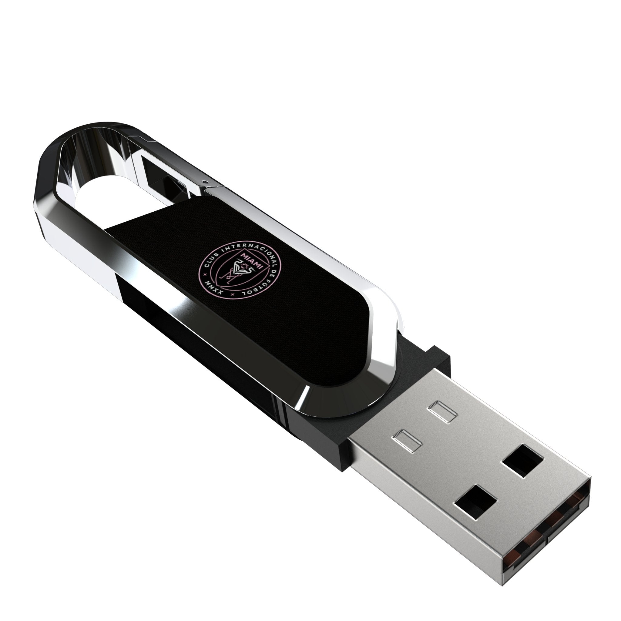 Inter Miami CF Solid USB 64GB Clip Style Flash Drive