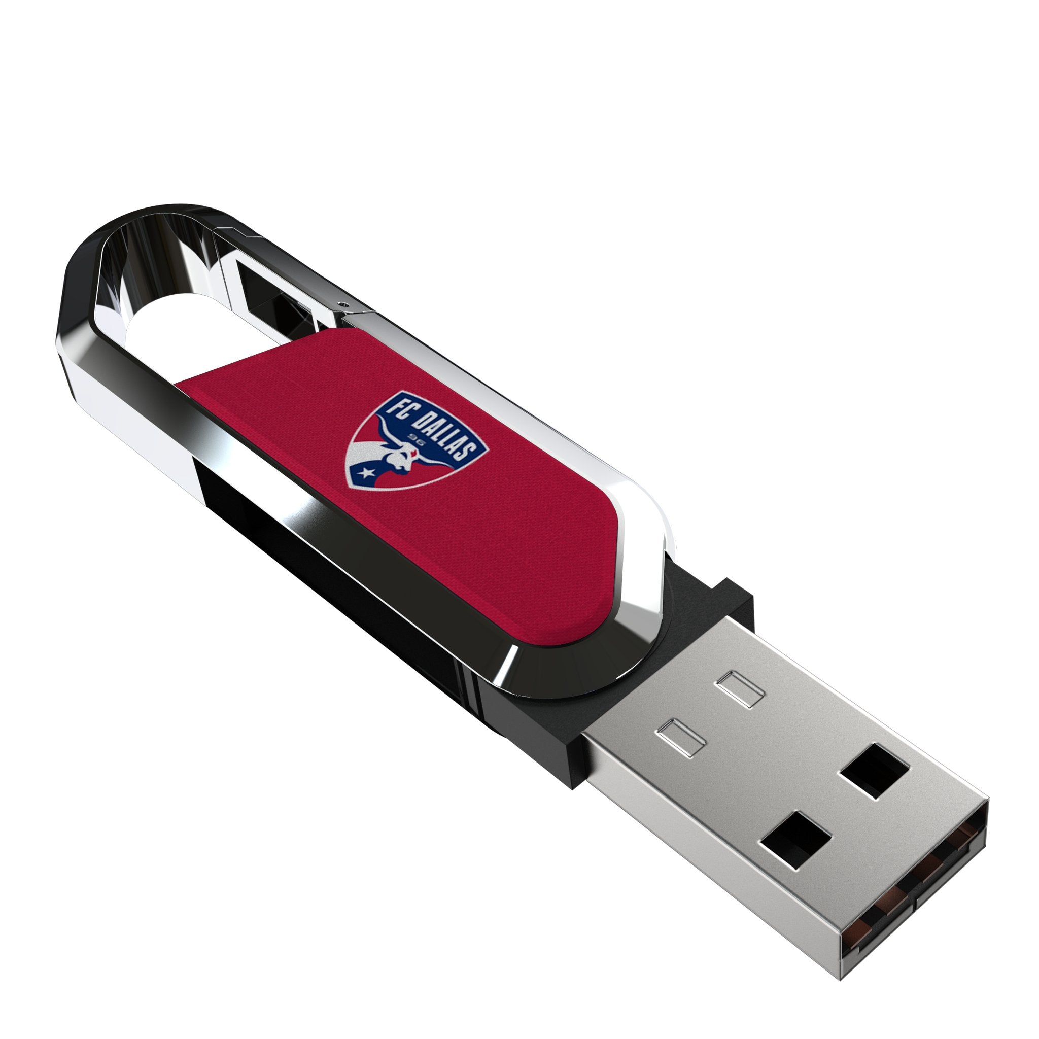 FC Dallas Solid USB 64GB Clip Style Flash Drive
