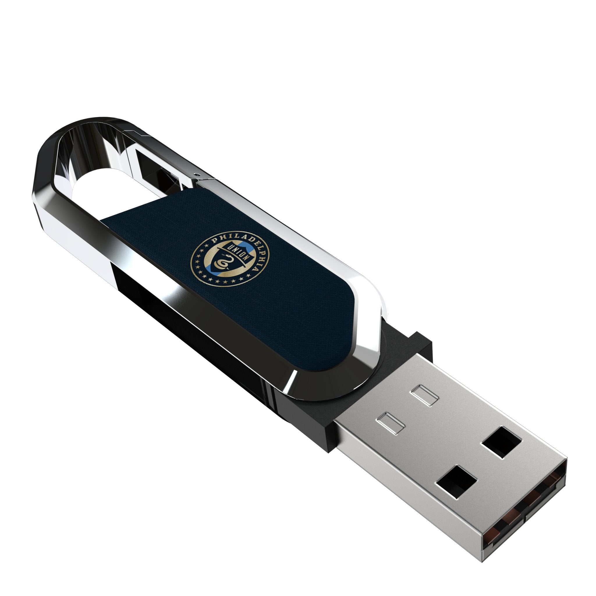 Philadelphia Union Solid USB 64GB Clip Style Flash Drive