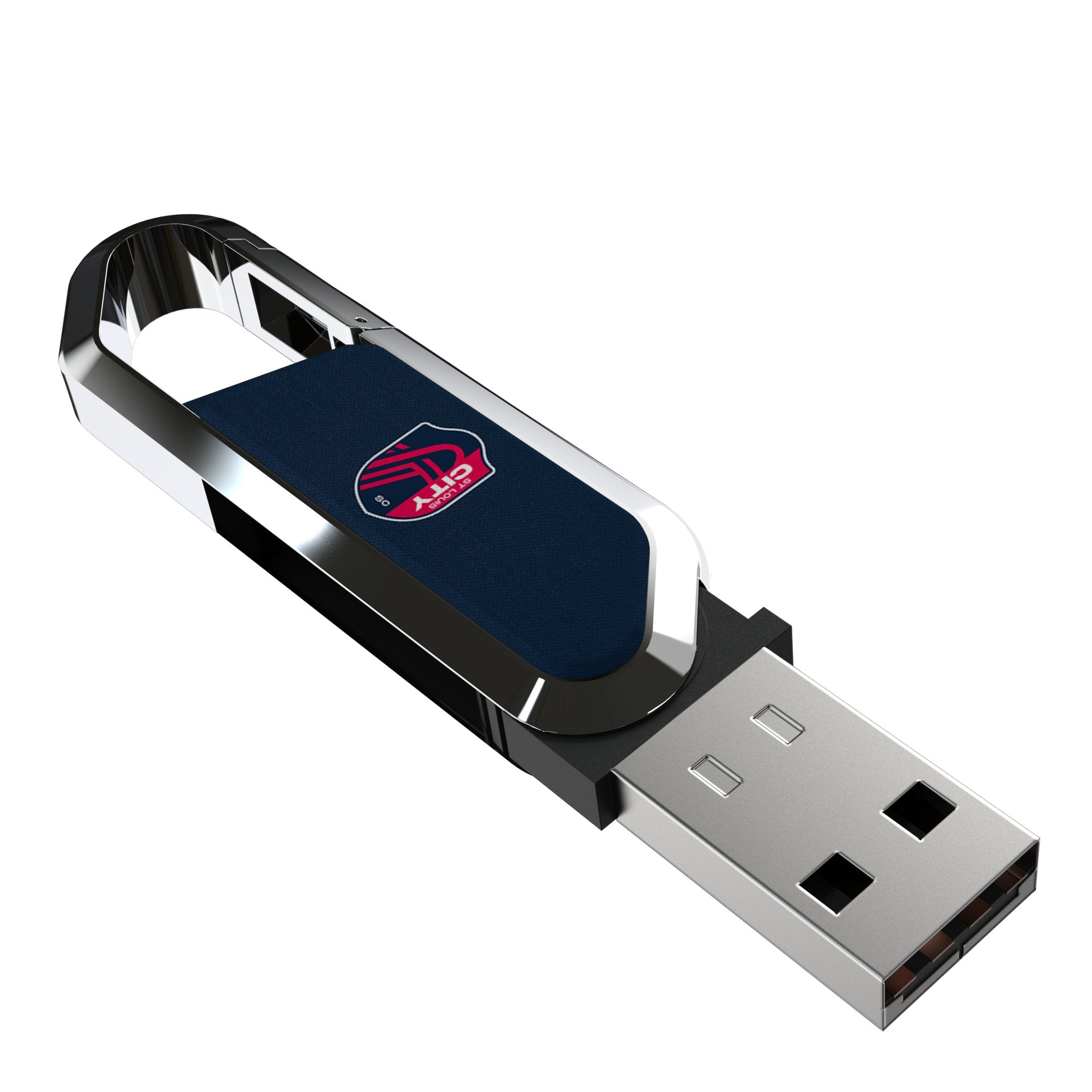 St. Louis CITY SC Solid USB 64GB Clip Style Flash Drive