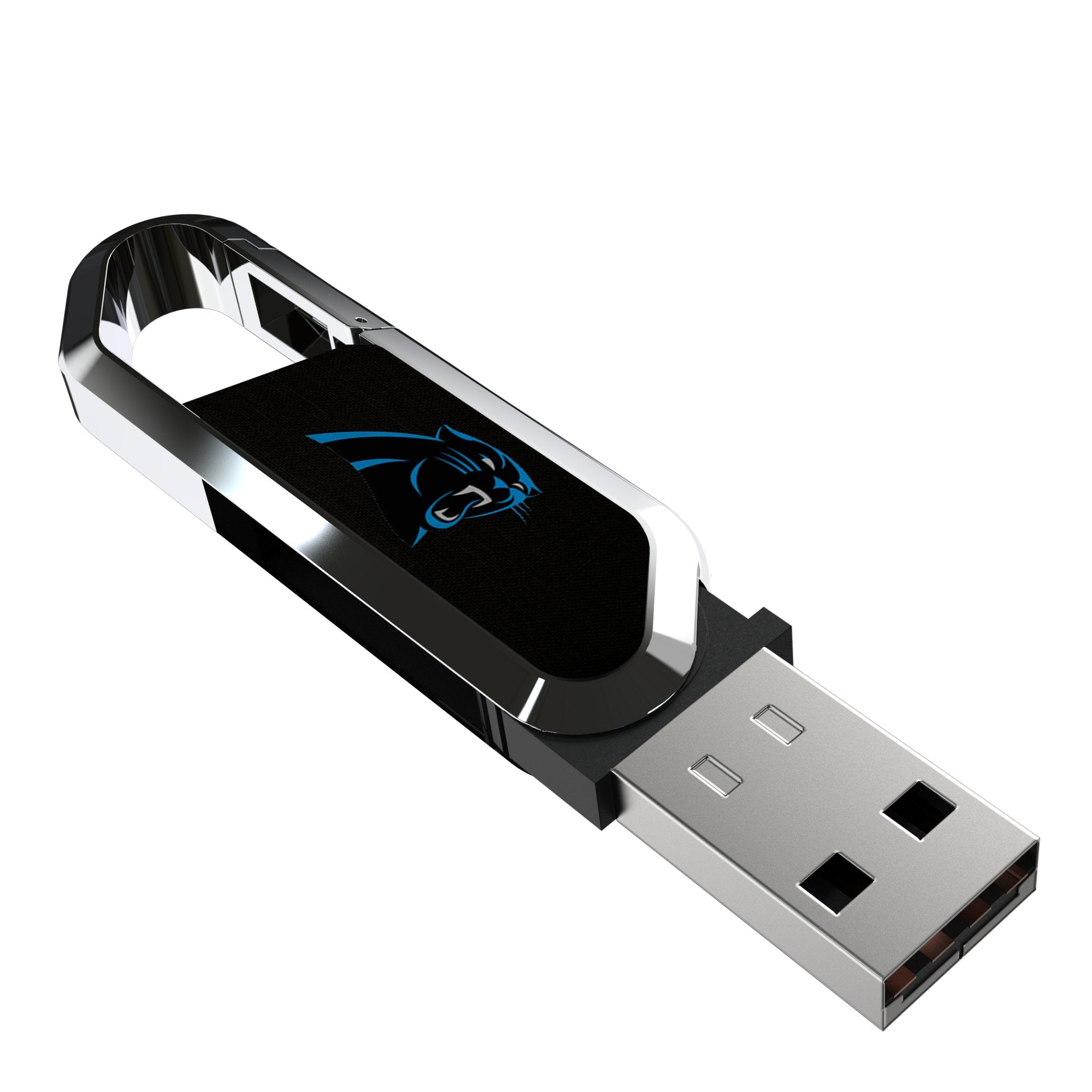 Carolina Panthers Solid USB 64GB Clip Style Flash Drive