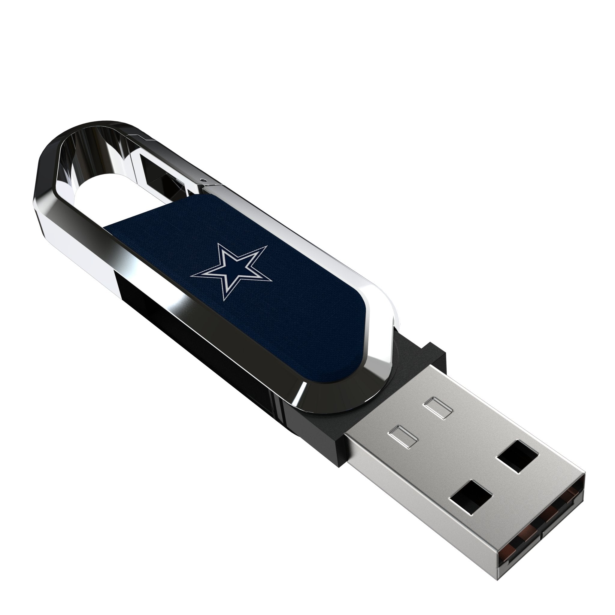Dallas Cowboys Solid USB 64GB Clip Style Flash Drive