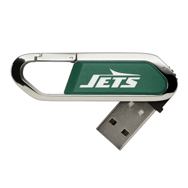 New York Jets Solid USB 32GB Clip Style Flash Drive