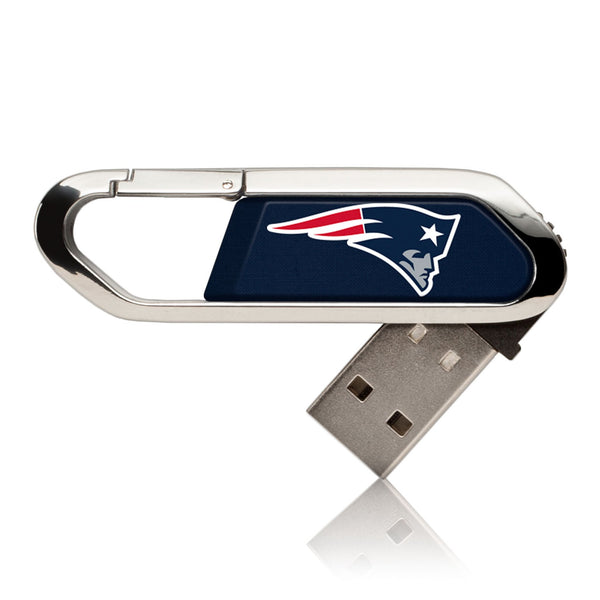 New England Patriots Solid USB 32GB Clip Style Flash Drive