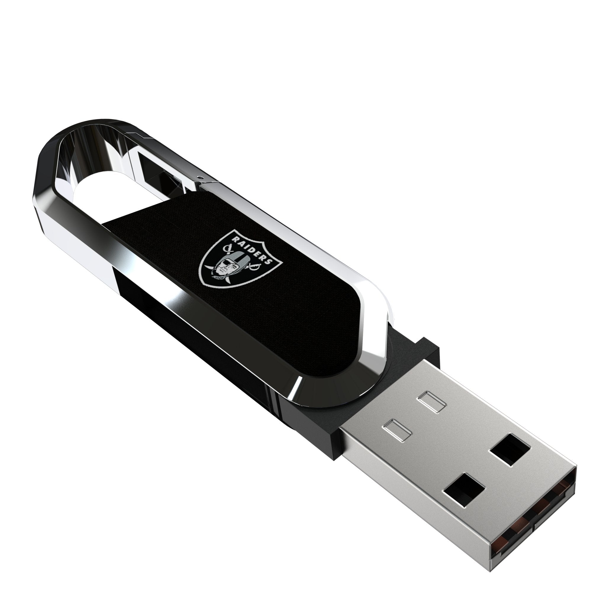 Las Vegas Raiders Solid USB 64GB Clip Style Flash Drive