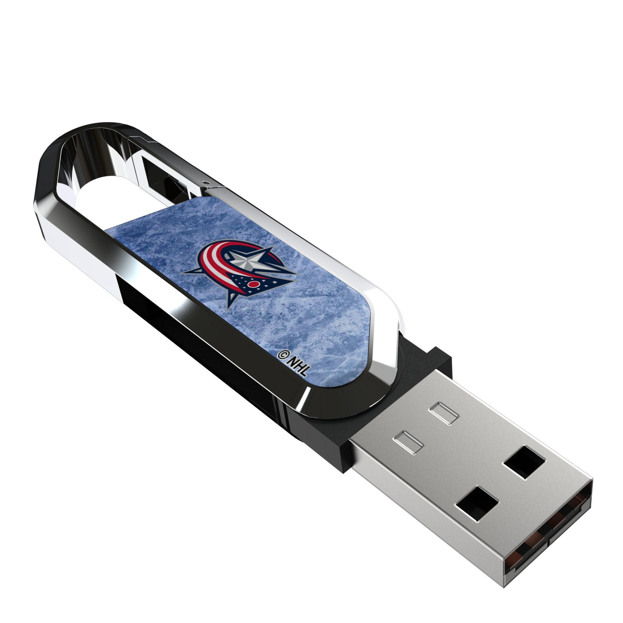 Columbus Blue Jackets Ice Flood USB 64GB Clip Style Flash Drive