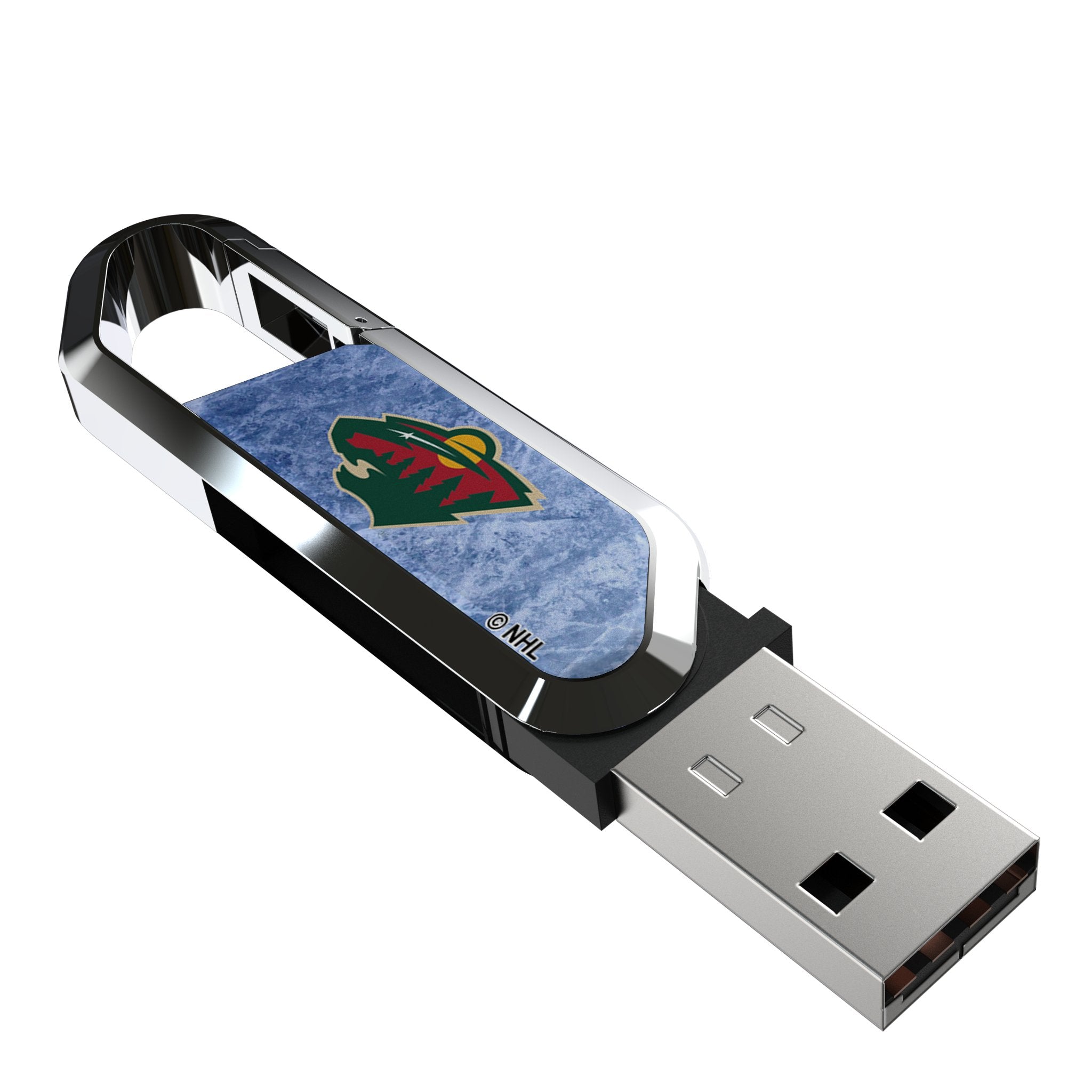Minnesota Wild Ice Flood USB 64GB Clip Style Flash Drive