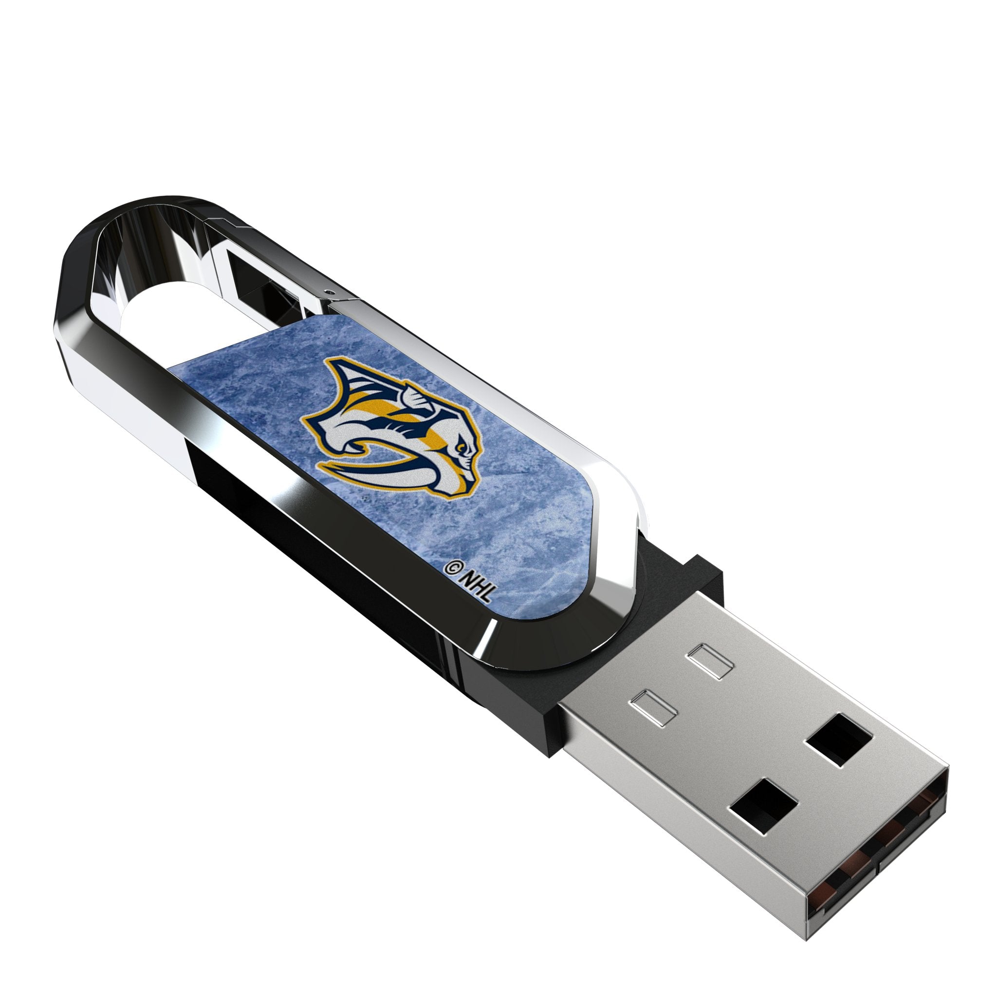 Nashville Predators Ice Flood USB 64GB Clip Style Flash Drive