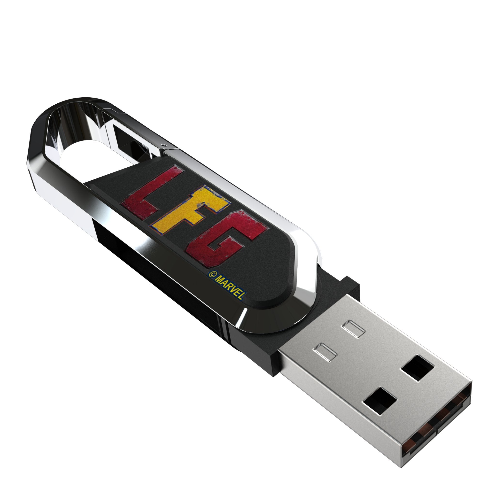 Marvel Deadpool Wolverine Badge USB 64GB Clip Style Flash Drive