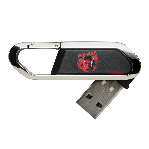 Marvel Avengers Red Hulk Badge USB 32GB Clip Style Flash Drive