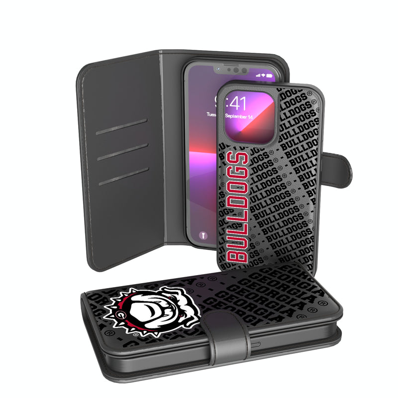 University of Georgia Bulldogs Uga Monocolor Tilt iPhone Wallet Phone Case for Apple iPhone
