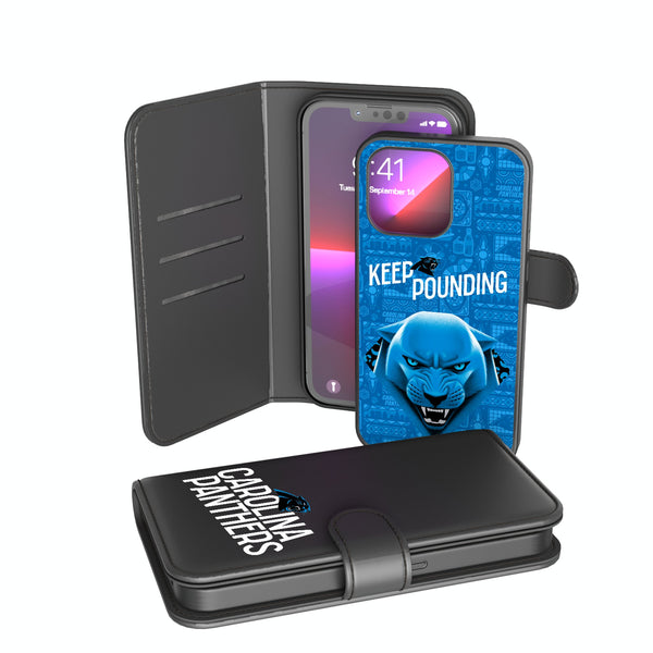 Carolina Panthers 2024 Illustrated Limited Edition iPhone Wallet Phone Case