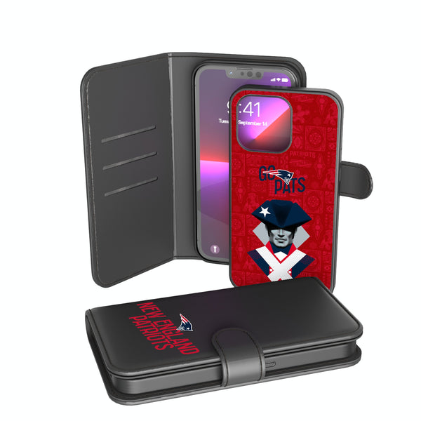 New England Patriots 2024 Illustrated Limited Edition iPhone Wallet Phone Case