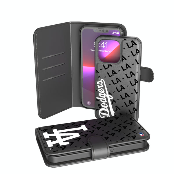 LA Dodgers Monocolor Tilt iPhone Wallet Phone Case for Apple iPhone