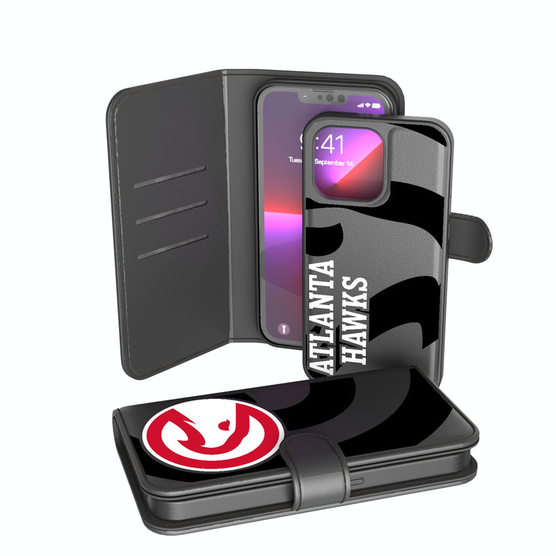 Atlanta Hawks Monocolor Tilt iPhone Wallet Phone Case for Apple iPhone