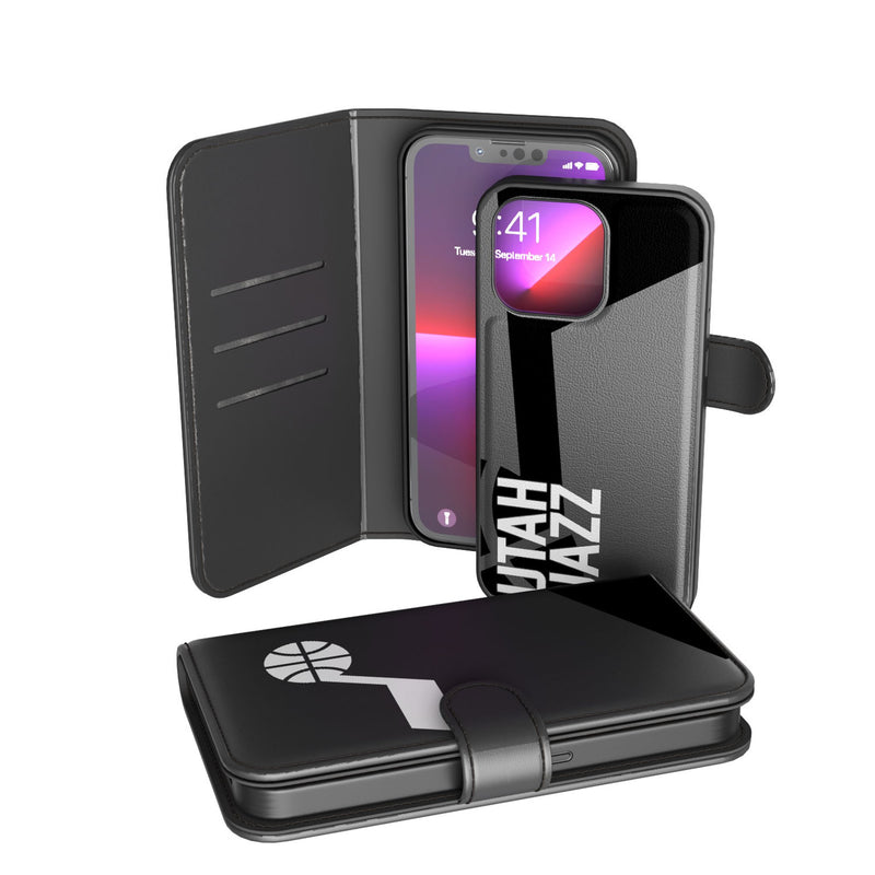 Utah Jazz Monocolor Tilt iPhone Wallet Phone Case for Apple iPhone