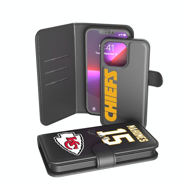 Patrick Mahomes Kansas City Chiefs 15 Ready iPhone Wallet Phone Case