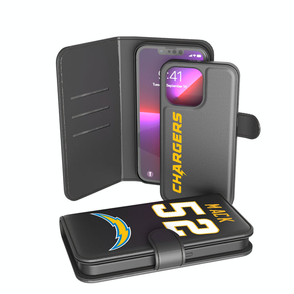 Khalil Mack Los Angeles Chargers 52 Ready iPhone Wallet Phone Case
