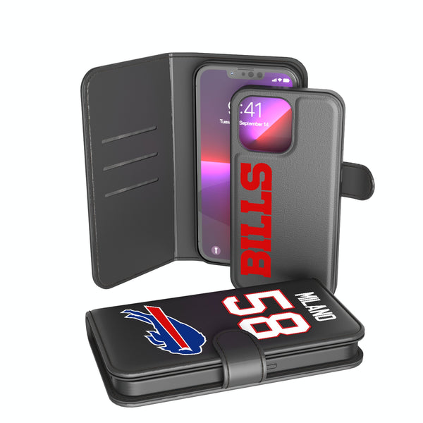 Matt Milano Buffalo Bills 58 Ready iPhone Wallet Phone Case